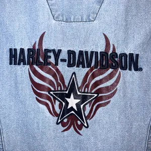 Harley-Davidson Denim Vest | Y2K Vintage |‎ Size M thumbnail 4