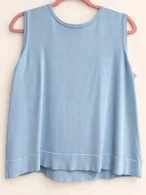 Per Se Knit Tank Baby Blue thumbnail 4