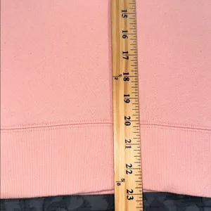 Gap women's henley pullover sweatshirt peachy pink Melba size medium preloved thumbnail 5