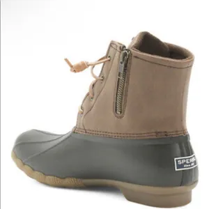 Sperry Top sider Sweetwater STS83684 brown tan quilted duck boots size 9.5 NEW thumbnail 3