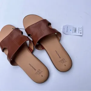 Time and Tru Women's Slip On Low Heel Sandals NWT Sz 8 thumbnail 4