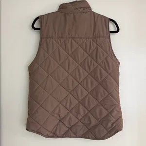 Thread & Supply Quilted Brown Sleeveless Vest thumbnail 6