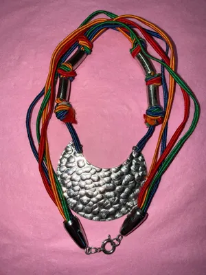 Colorful Moon Necklace Silver thumbnail 3