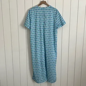 Tuckernuck Hyacinth House Blue Geometric Brentwood Caftan Dress thumbnail 4