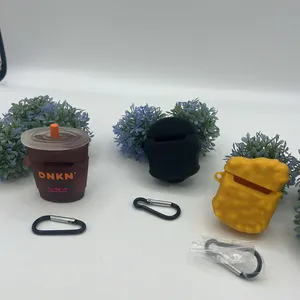 3 Case Airpod (1st and 2nd Gen) Dunkin Donuts,Chicken Nuggets,Hug Life Dolls thumbnail 2