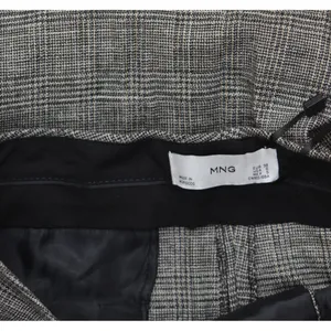 NWT Mango Womens Wool Blend Flared Leg Suit Pants Gray Brown Check EUR 38 (US 5) thumbnail 9