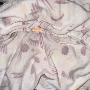 NWOT Free People Daria Graphic Maxi Dress in Ivory Combo open back XS thumbnail 5