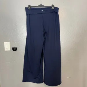 Fabletics High Waisted Foldover Leggings, Blue, XL thumbnail 2