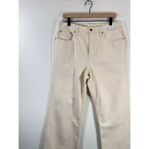 NWT J.CREW Womens Jeans Beige Denim Mid Rise Relaxed 84 Kickout Crop Size 30 thumbnail 5