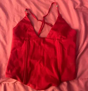 Edikted Red Corset Top thumbnail 1