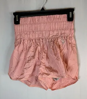 FP Movement by Free People Way Home Shorts Womens XS Pink High Rise Lined thumbnail 1