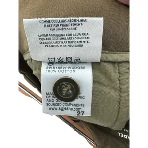 AG Adriano Goldschmied Adel Trousers 27 NWT‎ Barrel Leg Pleated Cropped Utility thumbnail 11
