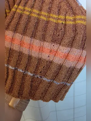 Free People Edith Striped Turtleneck Sweater Vest thumbnail 7