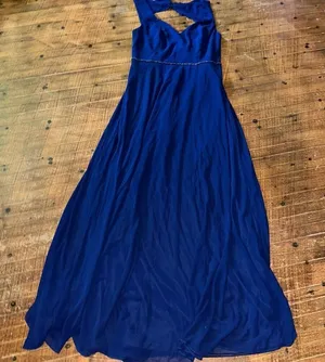 Ever Pretty navy sleeveless L layered flowy maxi dress thumbnail 1