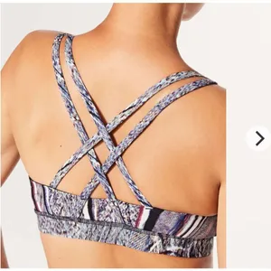 Lululemon Energy Bra (Nulux) Polychromatic Energy Bra 50g Multi Black size 10 thumbnail 2