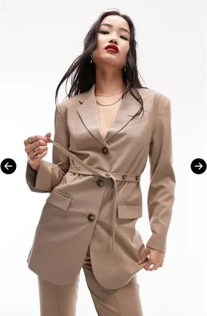 Top shop Khaki blazer thumbnail 2