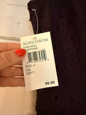 Nordstrom NWT Jack BB Dakota purple lace dress size 0 thumbnail 3