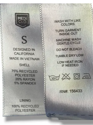 FIGS x Mediclo Mixed Scrub Set Ceil Blue Medium Leon Top Small Cargo Pants thumbnail 8