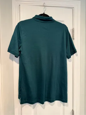 NWOT Lands End Size S Forrest Green Short Sleeve Collared Polo Shirt thumbnail 5