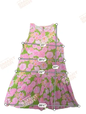Lilly Pulitzer Dixi Swing Dress Seaside Garden Fit Size Medium (Tag L) - PTP 18” thumbnail 5