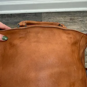 Free People Leslie 100% Cow Leather Tote Brown Boho Slouchy Large READ Womens thumbnail 12