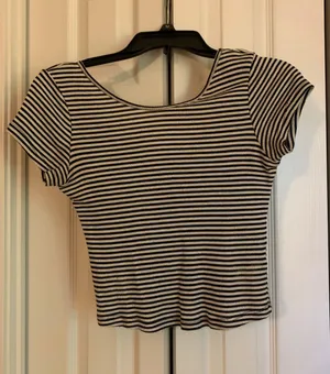 Brandy Melville Striped Crop Top thumbnail 3