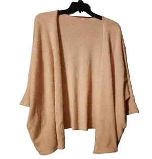 Nude Open Front Cardigan Size Medium thumbnail 1