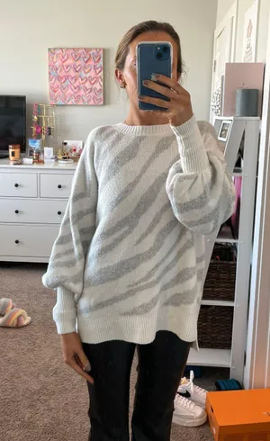 French Connection Zebra Print Sweater thumbnail 1