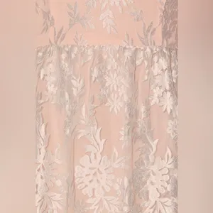NWOT Lulus Love Will Find A Way Peach Lace Strapless Maxi Dress S thumbnail 5