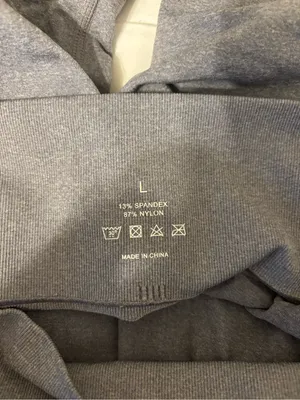 NVGTN Gray Seamless High Waist Biker Shorts Size Large Gym Workout thumbnail 2