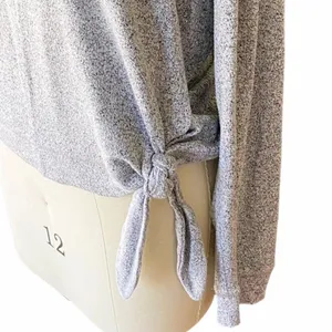 J.CREW Lightweight Charcoal Gray Waist Tied Summer Sweater ~ Womens Size LARGE thumbnail 3