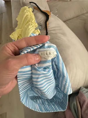 LAKE Pajamas seersucker shorts striped elastic waistband cotton thumbnail 3