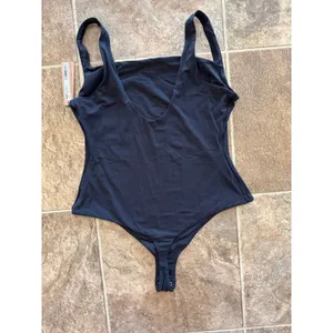 Skims Fits Everybody Square Neck Bodysuit Onyx Size Large thumbnail 9