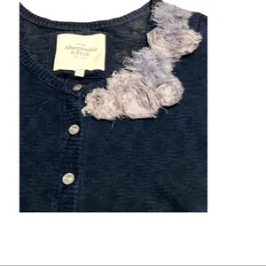 Abercrombie and Fitch Navy Blue Long Sleeve Sweater Size Small thumbnail 4