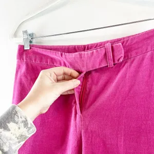 Lilly Pulitzer High Rise Vintage Corduroy Bootcut Straight Pants Pink 4 thumbnail 4