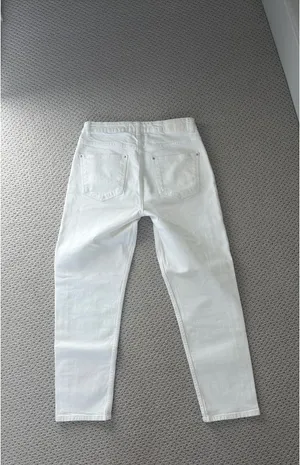 White ZARA Jeans Straight thumbnail 3