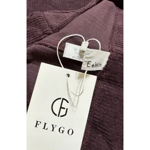 NWT E Win Chic Maroon Red Corduroy Dress Side Split &‎ Pocket -Size L thumbnail 2