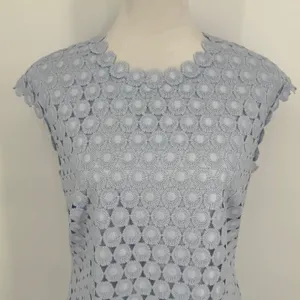 Ted Baker Jemille Sheath Dress‎ Size 8 Blue Scalloped Lace Feminine Romantic thumbnail 3