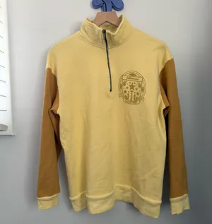 Taylor Swift Small Folklore Quarter Zip Pullover Yellow thumbnail 3