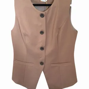 OGL Coffee Brown Longline Button Front Tailored Vest NWT Medium Menswear thumbnail 8