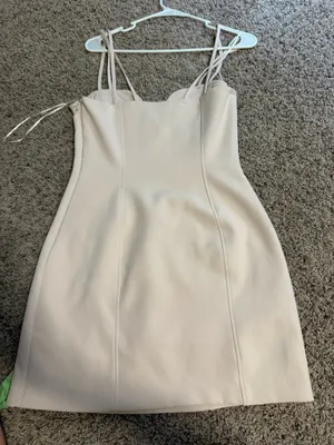 Zara shirt crème mini dress! thumbnail 3