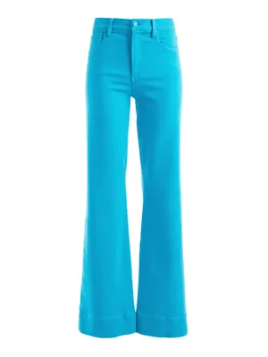 Alice + Olivia Sofia High Rise Boyfriend Jeans in Ocean Floor Blue, Size 25, NWT thumbnail 7