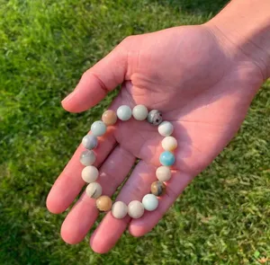 Amazonite Crystal Bracelet (10mm beads) thumbnail 1