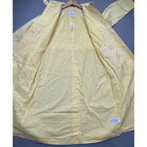 Madewell Yellow Cotton Blend Belted Trench Coat N0885 Womens‎ Size Small NWT thumbnail 5