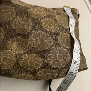 ERDA Luxurious Brown and Black Crossbody Bag with Monogram Design-American made thumbnail 5