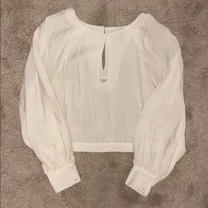 Banana Republic Cream Blouse Top thumbnail 1