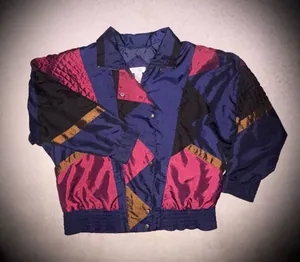 Vintage Lavon Women’s Windbreaker Sz Medium Goemetric thumbnail 1