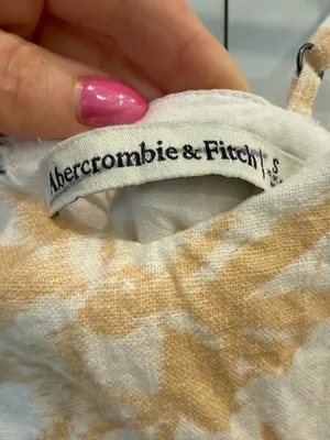 Abercrombie & Fitch Tropical Print Linen Blend Mini Dress thumbnail 3