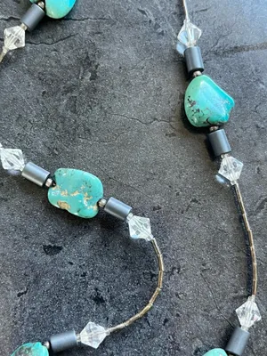 The Vintage Shop Navajo 925 turquoise necklace thumbnail 5