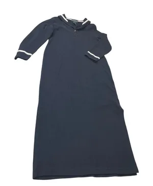 Lauren Ralph Lauren womans Navy Blue White Nautical Maxi Dress size P/S SKU 8461 thumbnail 1